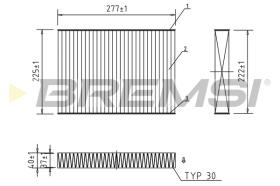 Bremsi FC0472C - FILTRO HABITACULO | CABIN FILTER