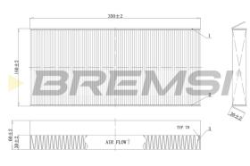 Bremsi FC0480 - FILTRO HABITACULO | CABIN FILTER