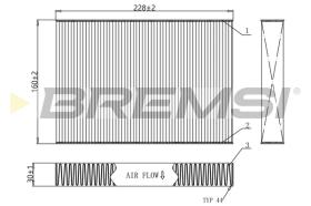 Bremsi FC0481C - FILTRO HABITACULO | CABIN FILTER