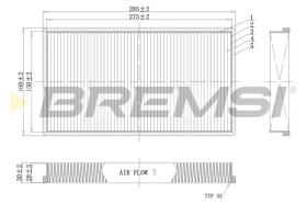 Bremsi FC0488C - FILTRO HABITACULO | CABIN FILTER
