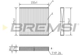 Bremsi FC0492C - FILTRO HABITACULO | CABIN FILTER