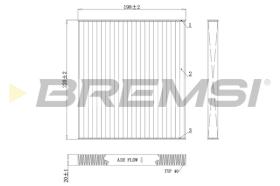 Bremsi FC0498 - FILTRO HABITACULO | CABIN FILTER