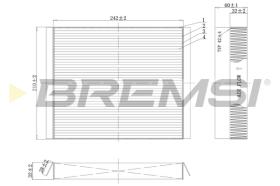 Bremsi FC0501 - FILTRO HABITACULO | CABIN FILTER