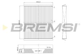 Bremsi FC0501C - FILTRO HABITACULO | CABIN FILTER