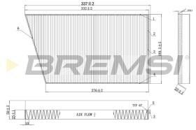 Bremsi FC0502 - FILTRO HABITACULO | CABIN FILTER