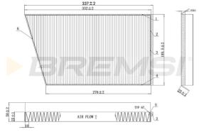 Bremsi FC0502 - FILTRI ABITACOLO | CABIN FILTER