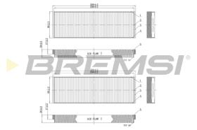 Bremsi FC0851 - FILTRO HABITACULO | CABIN FILTER