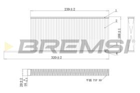 Bremsi FC0863C - FILTRO HABITACULO | CABIN FILTER