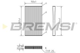Bremsi FC0865 - FILTRO HABITACULO | CABIN FILTER