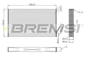 Bremsi FC0865C - FILTRO HABITACULO | CABIN FILTER