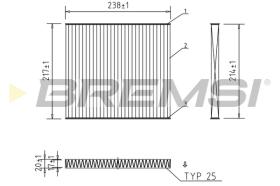 Bremsi FC0869C - FILTRO HABITACULO | CABIN FILTER