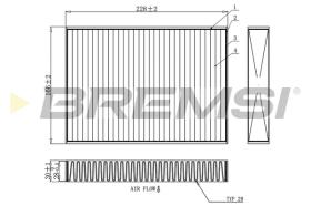 Bremsi FC0871A - FILTRO HABITACULO | CABIN FILTER