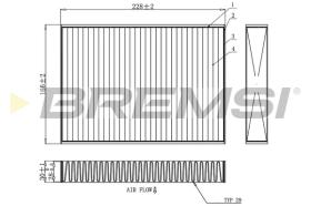Bremsi FC0871C - FILTRO HABITACULO | CABIN FILTER