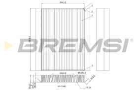 Bremsi FC0876A - FILTRO HABITACULO | CABIN FILTER