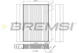 Bremsi FC0876C - FILTRO HABITACULO | CABIN FILTER