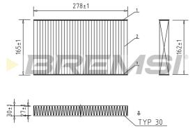 Bremsi FC0877C - FILTRO HABITACULO | CABIN FILTER
