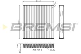 Bremsi FC0881 - FILTRO HABITACULO | CABIN FILTER