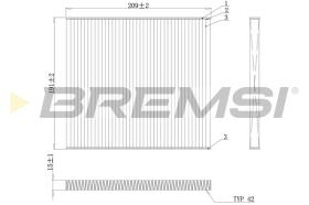 Bremsi FC0883 - FILTRO HABITACULO | CABIN FILTER