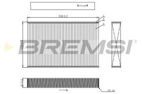 Bremsi FC0885 - FILTRO HABITACULO | CABIN FILTER