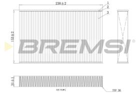 Bremsi FC0885C - FILTRO HABITACULO | CABIN FILTER