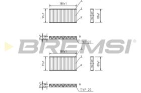 Bremsi FC0888C - FILTRO HABITACULO | CABIN FILTER