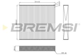 Bremsi FC0899 - FILTRO HABITACULO | CABIN FILTER
