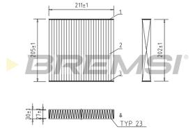 Bremsi FC0899A - FILTRO HABITACULO | CABIN FILTER