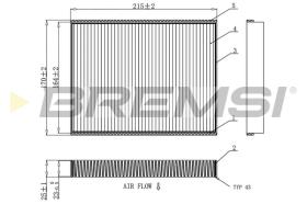 Bremsi FC0900 - FILTRO HABITACULO | CABIN FILTER