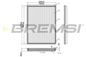 Bremsi FC0901 - FILTRO HABITACULO | CABIN FILTER