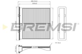 Bremsi FC0904 - FILTRO HABITACULO | CABIN FILTER
