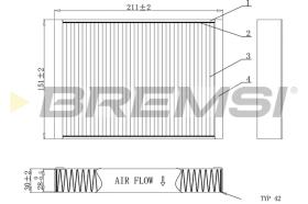 Bremsi FC0907 - FILTRO HABITACULO | CABIN FILTER