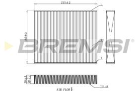 Bremsi FC0910 - FILTRO HABITACULO | CABIN FILTER