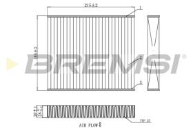 Bremsi FC0910C - FILTRO HABITACULO | CABIN FILTER