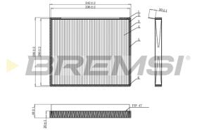 Bremsi FC0917 - FILTRO HABITACULO | CABIN FILTER