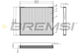 Bremsi FC0917C - FILTRO HABITACULO | CABIN FILTER