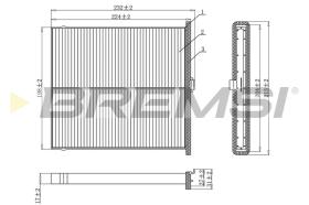 Bremsi FC0919 - FILTRO HABITACULO | CABIN FILTER