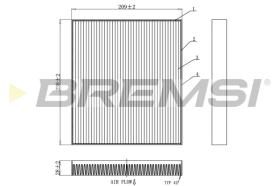 Bremsi FC0920 - FILTRO HABITACULO | CABIN FILTER