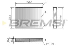 Bremsi FC0923A - FILTRO HABITACULO | CABIN FILTER