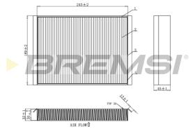 Bremsi FC0923C - FILTRO HABITACULO | CABIN FILTER