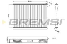 Bremsi FC0929 - FILTRO HABITACULO | CABIN FILTER