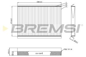 Bremsi FC0929C - FILTRO HABITACULO | CABIN FILTER