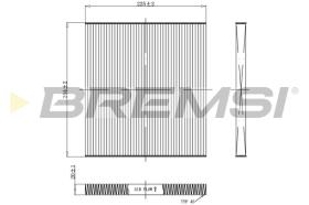 Bremsi FC0934 - FILTRO HABITACULO | CABIN FILTER