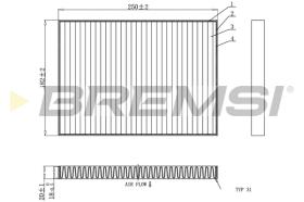 Bremsi FC0936C - FILTRO HABITACULO | CABIN FILTER