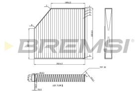 Bremsi FC0939A - FILTRO HABITACULO | CABIN FILTER