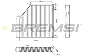 Bremsi FC0939C - FILTRO HABITACULO | CABIN FILTER