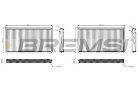 Bremsi FC0950C - FILTRO HABITACULO | CABIN FILTER