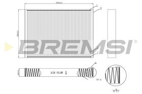 Bremsi FC0952C - FILTRO HABITACULO | CABIN FILTER