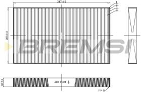 Bremsi FC0954 - FILTRO HABITACULO | CABIN FILTER