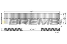 Bremsi FC0960C - FILTRO HABITACULO | CABIN FILTER