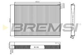 Bremsi FC0962 - FILTRO HABITACULO | CABIN FILTER